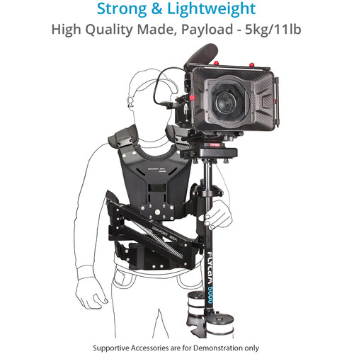 Flycam Galaxy Dual Arm and Vest Body Mounted Steadycam with Handheld  Stabilizer and Arm Brace Support